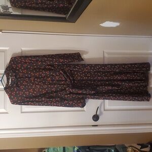 Zara XL floral maxi dress